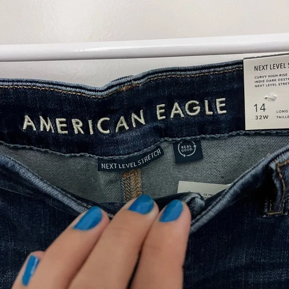 NWT Women’s AE Curvy High-Rise Jeggings - Picture 6 of 14